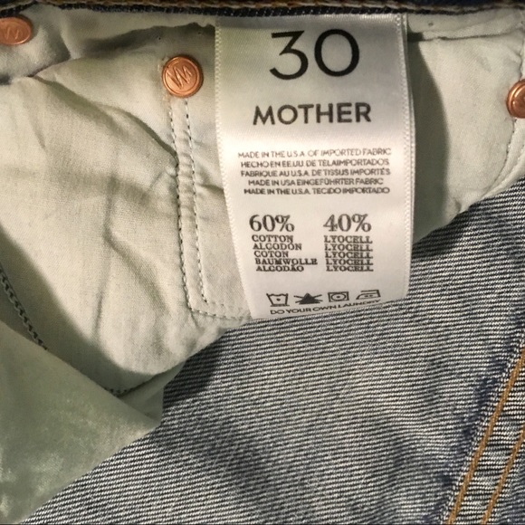 NWOT Mother the Nomad crop fray jeans - Picture 6 of 8